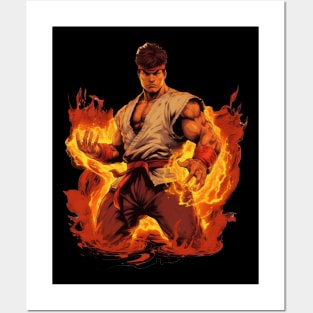 Ryu Street Fighter Design Posters and Art